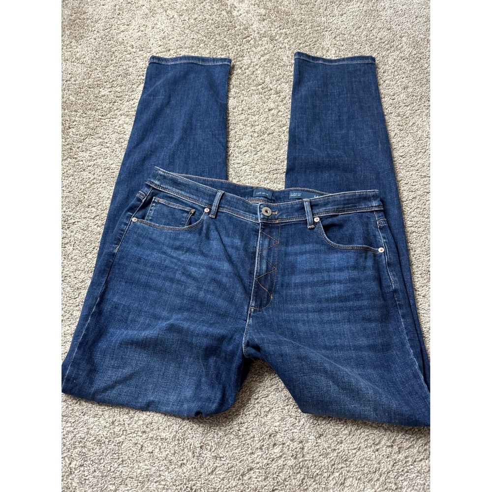 JJill Denim Curvy Fit Straight Leg Jeans Dark Wash Blue Tall 14T